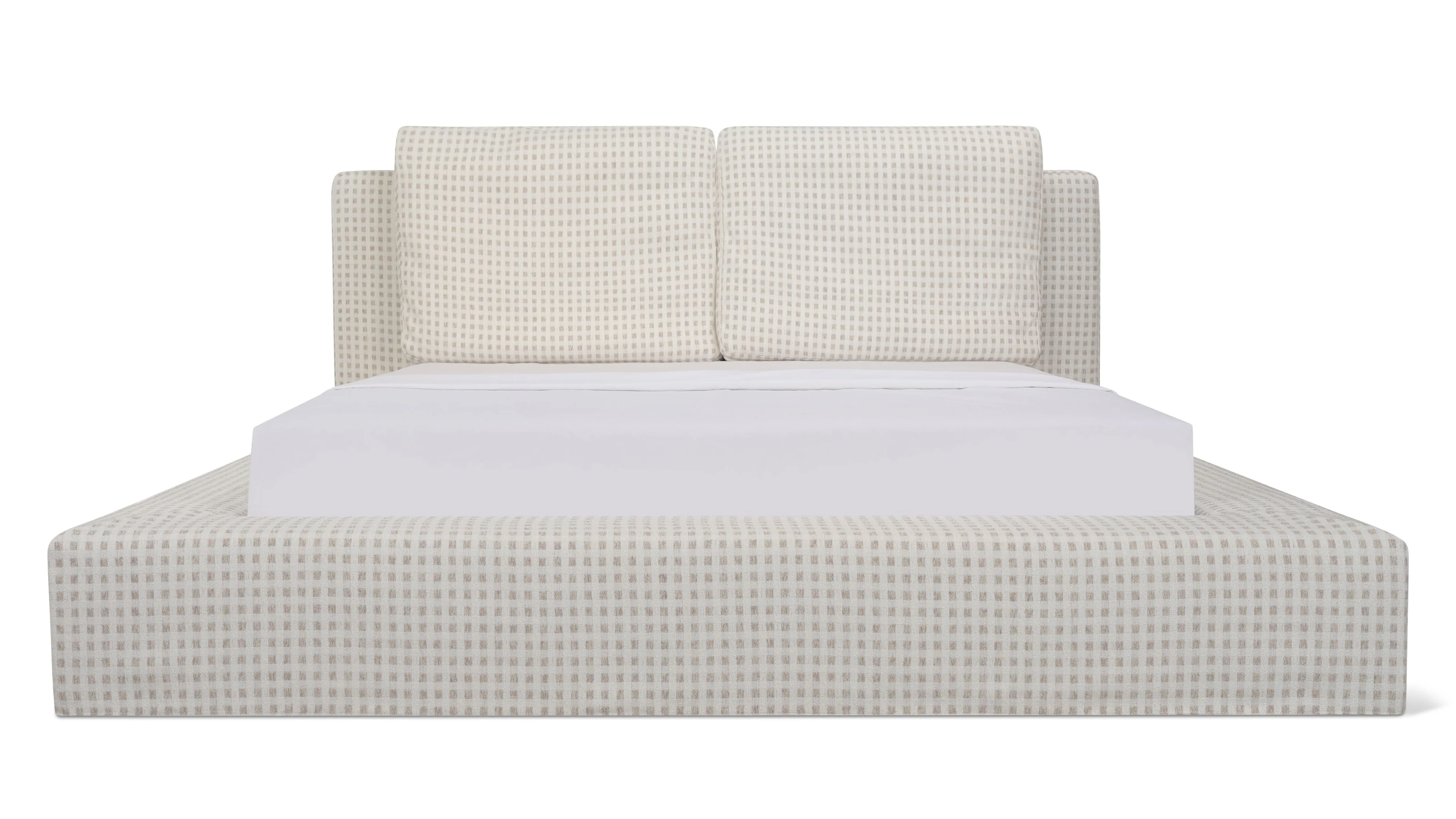 Movie Night? Storage Bed, Queen, Carmel Check