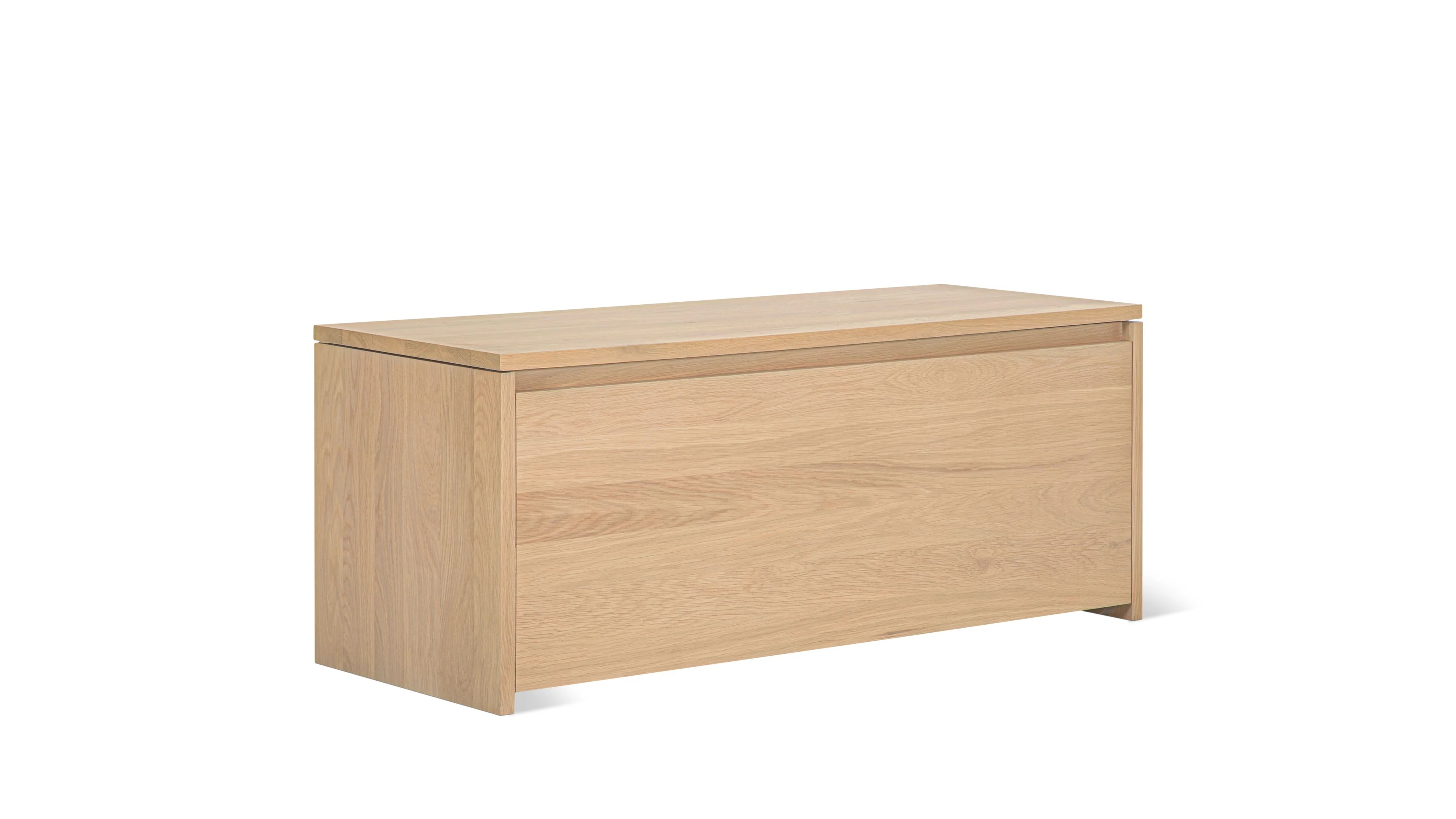 Everyday Storage Bench, Pale Oak