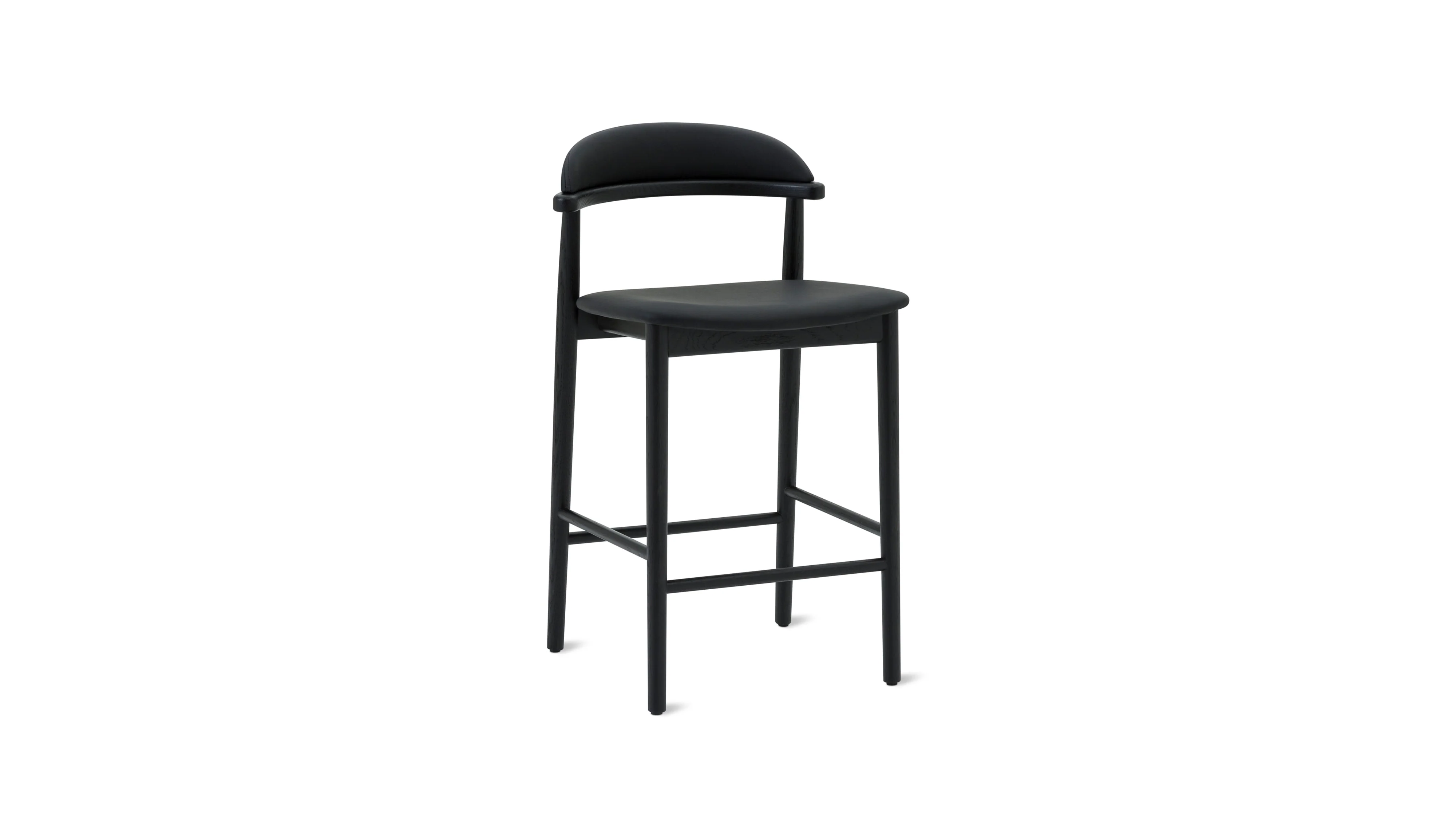 Count On Me Counter Stool, Black Oak, Black Seat