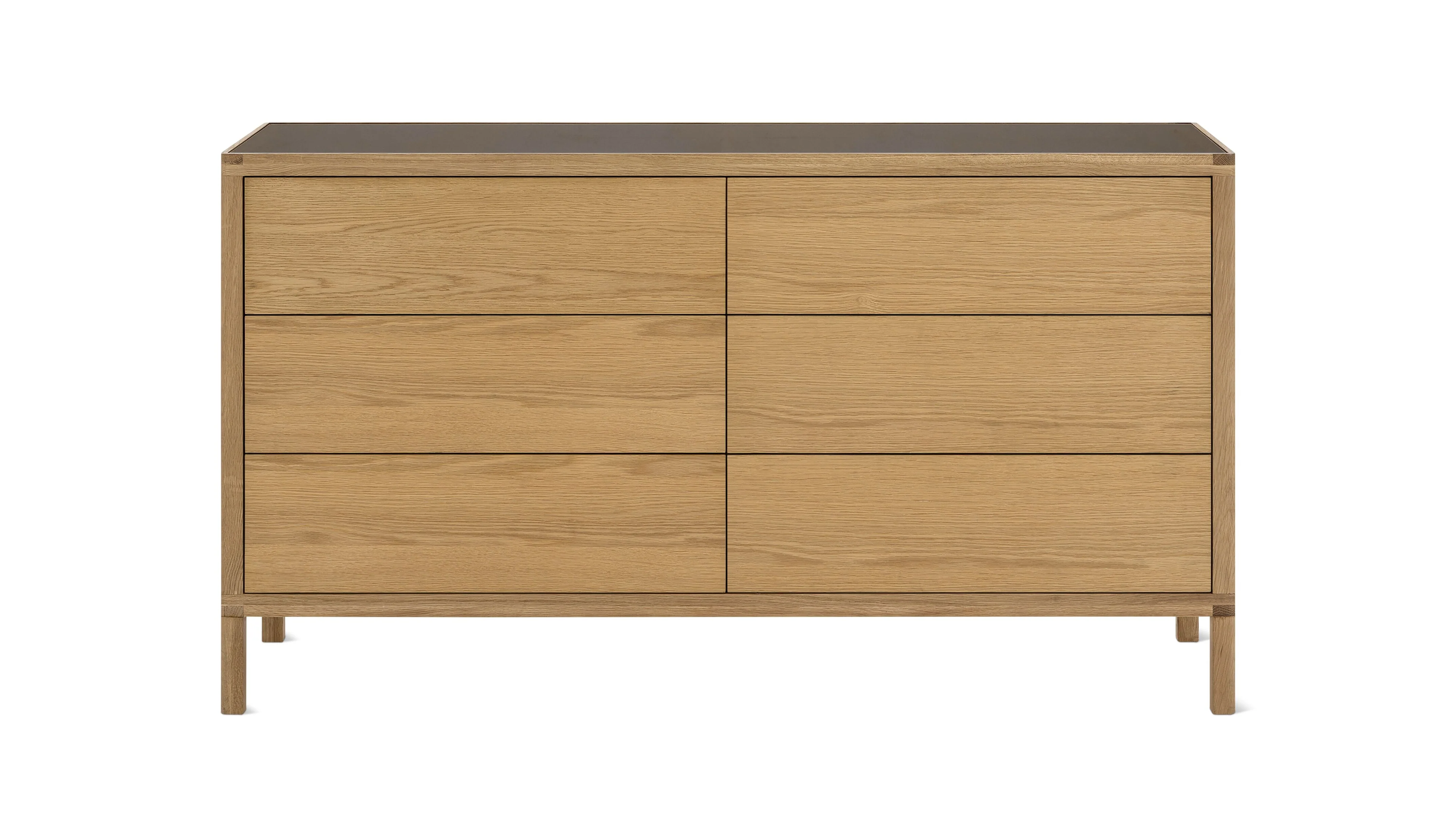 Glimpse Double Dresser, White Oak
