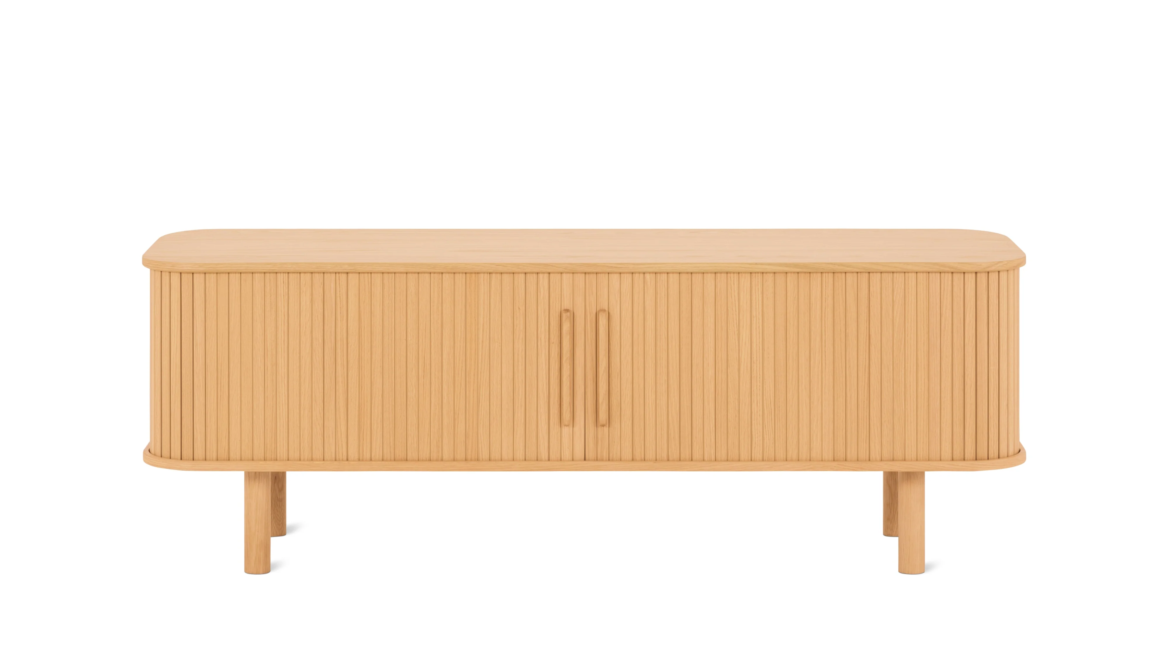 Easy Edge Media Unit All Wood, White Oak