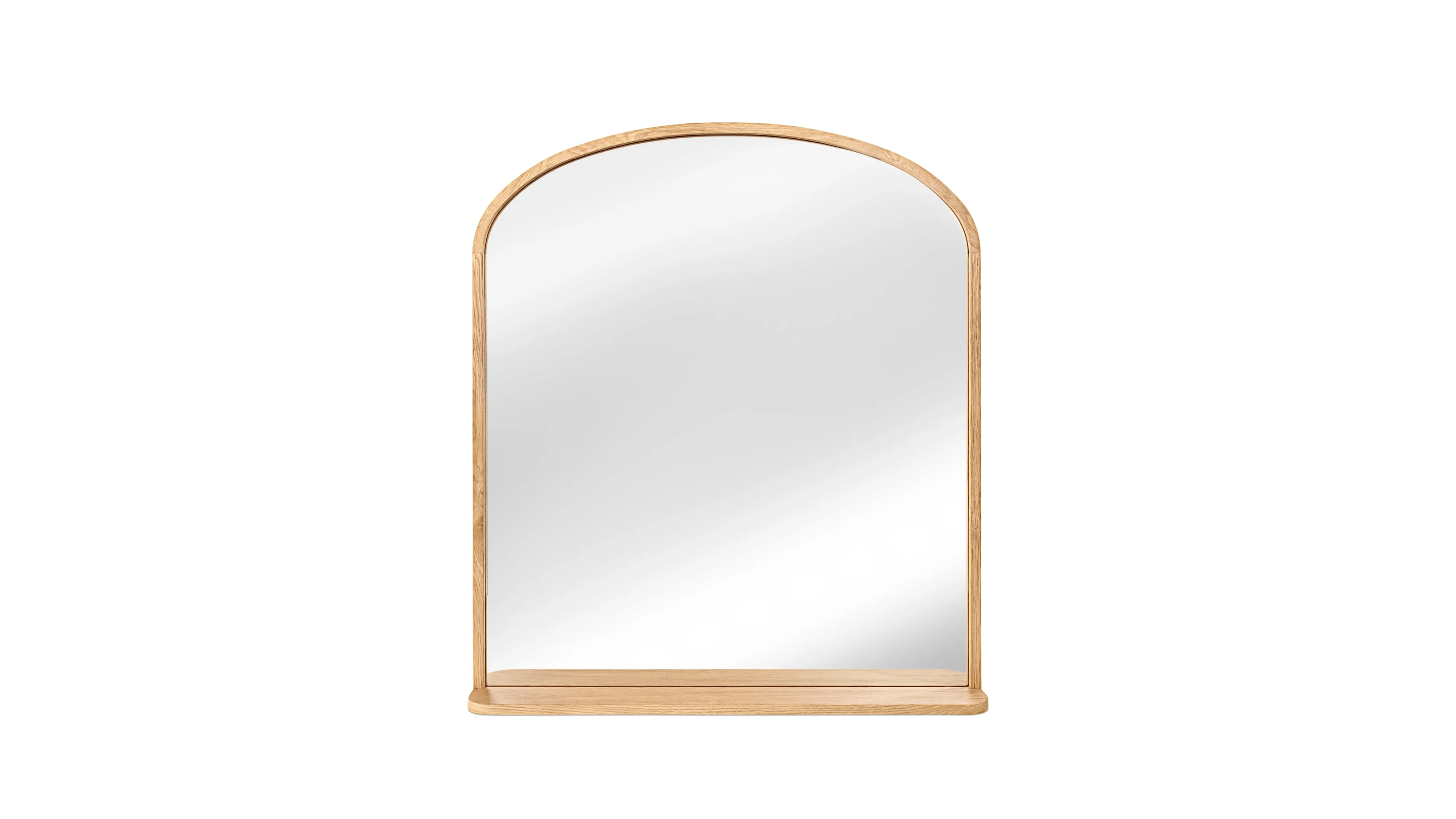 Go Round Mirror, White Limed Oak