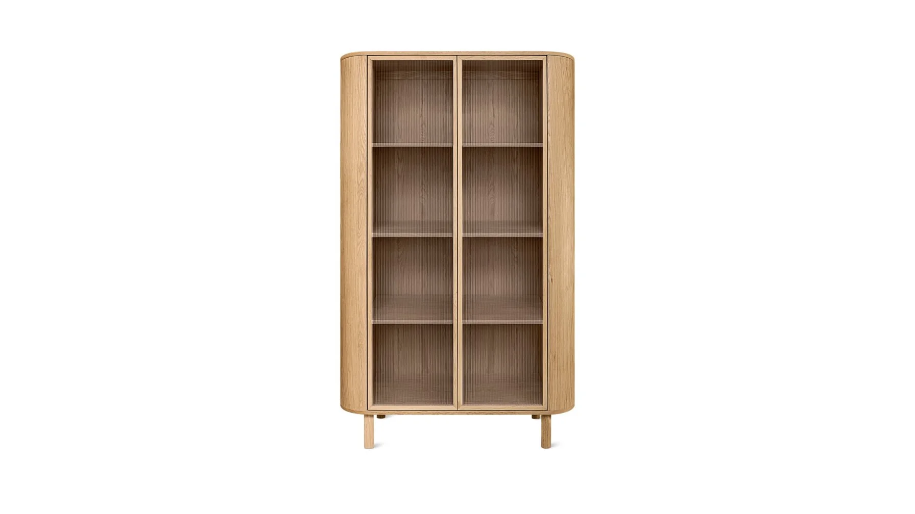 Showcase Cabinet, White Oak