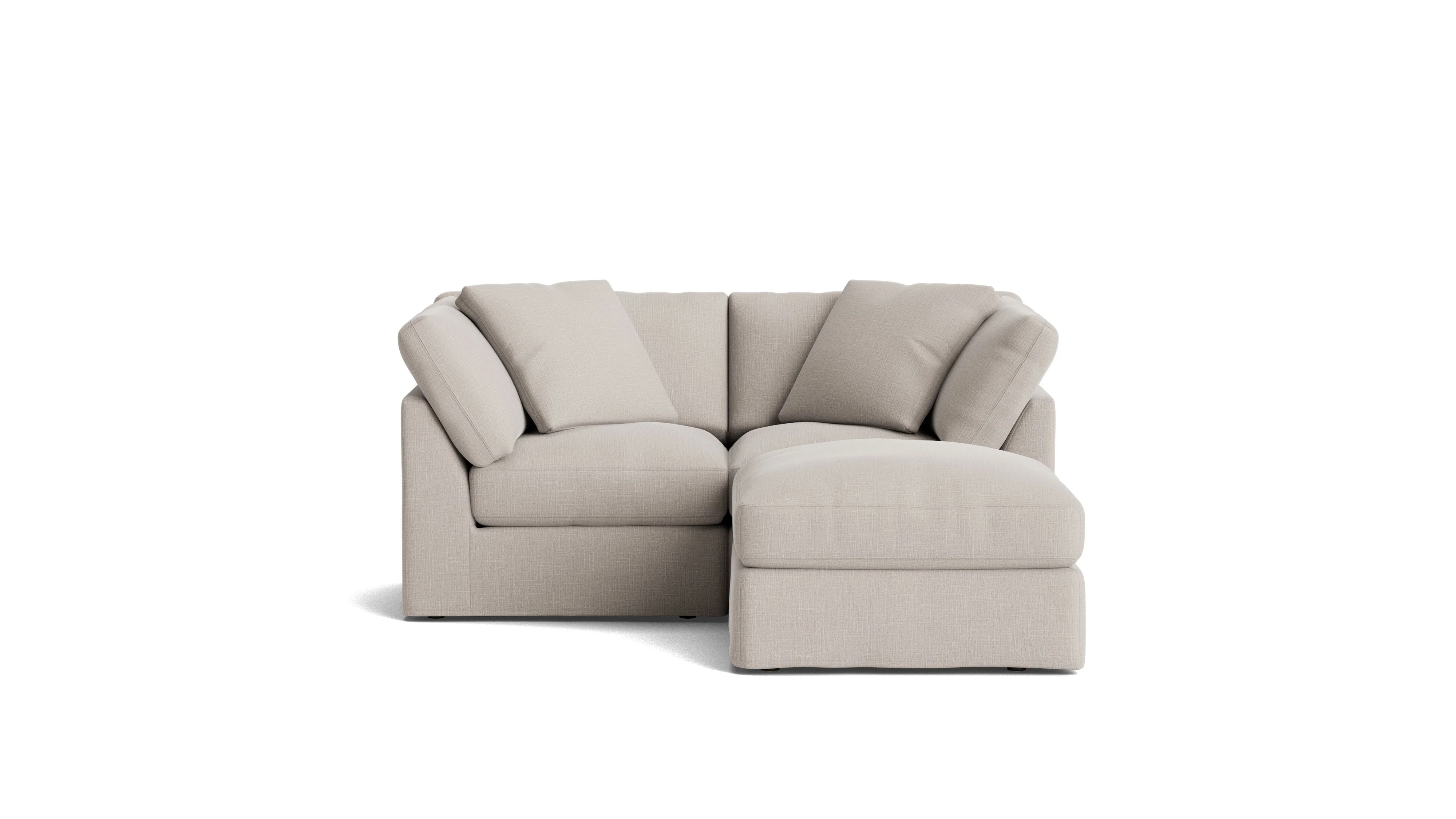Get Together? 3-Piece Modular Sectional, Standard, Clay