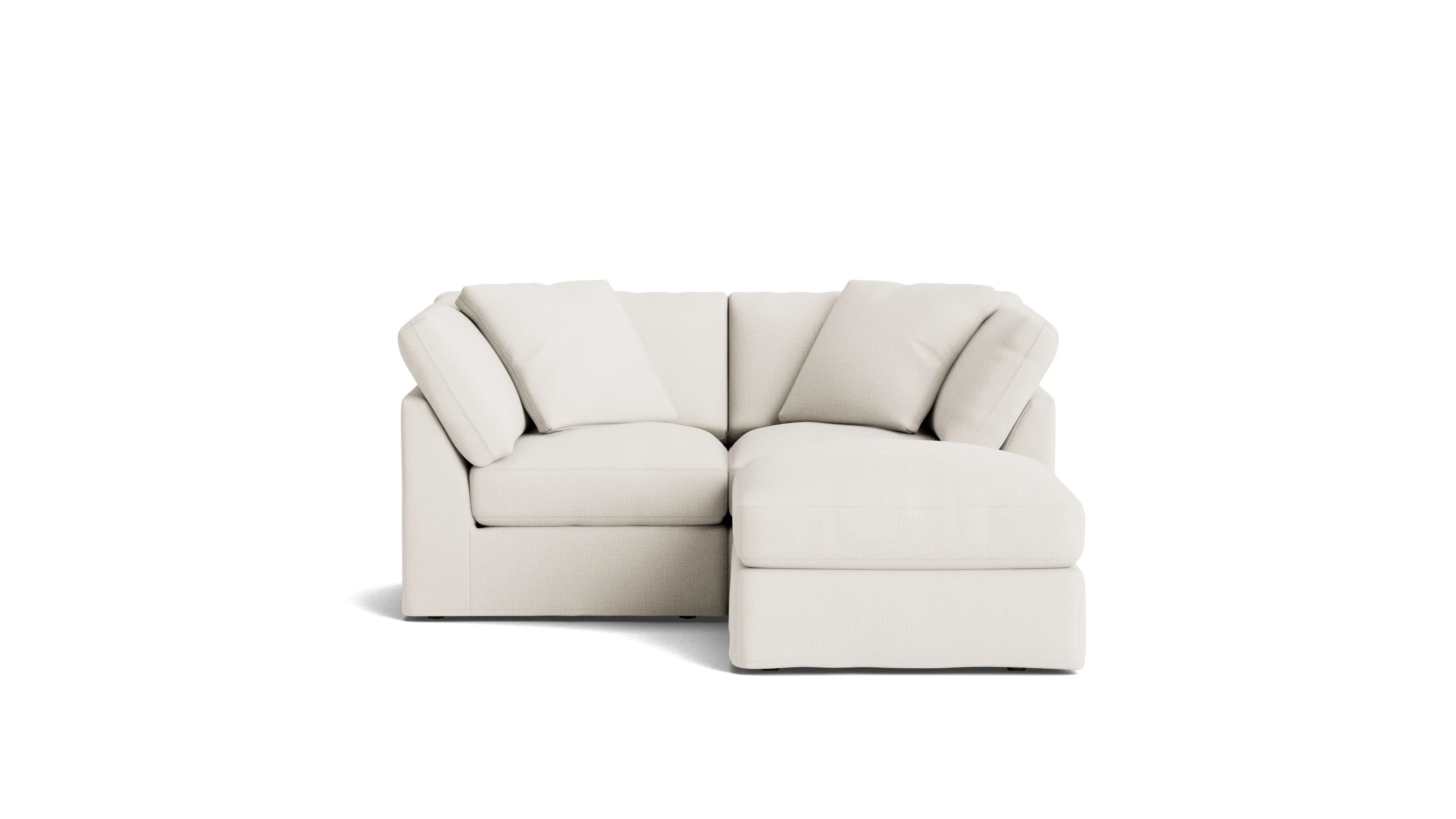 Get Together? 3-Piece Modular Sectional, Standard, Cream Linen