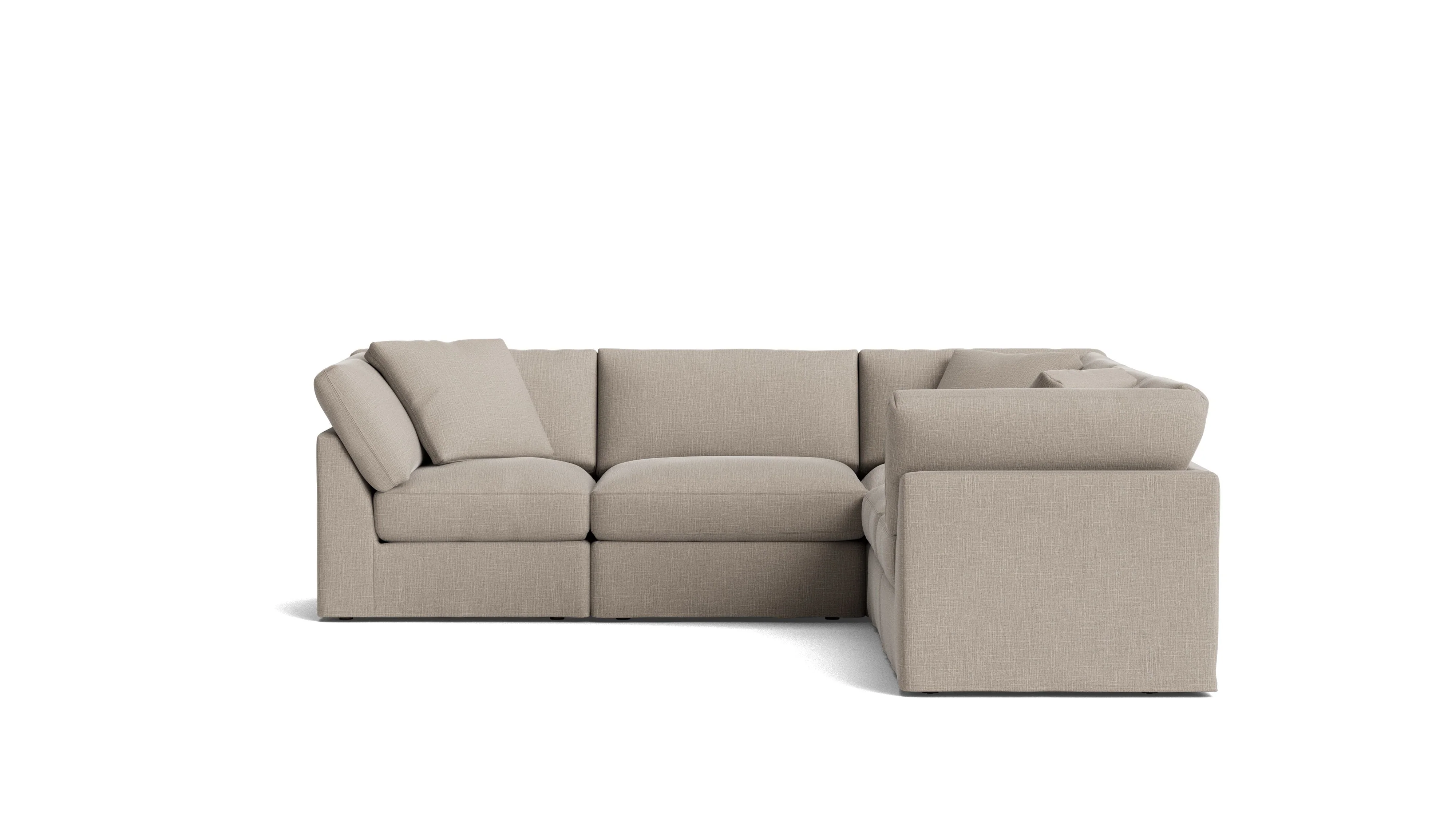 Get Together? 5-Piece Modular Sectional Closed, Standard, Light Pebble