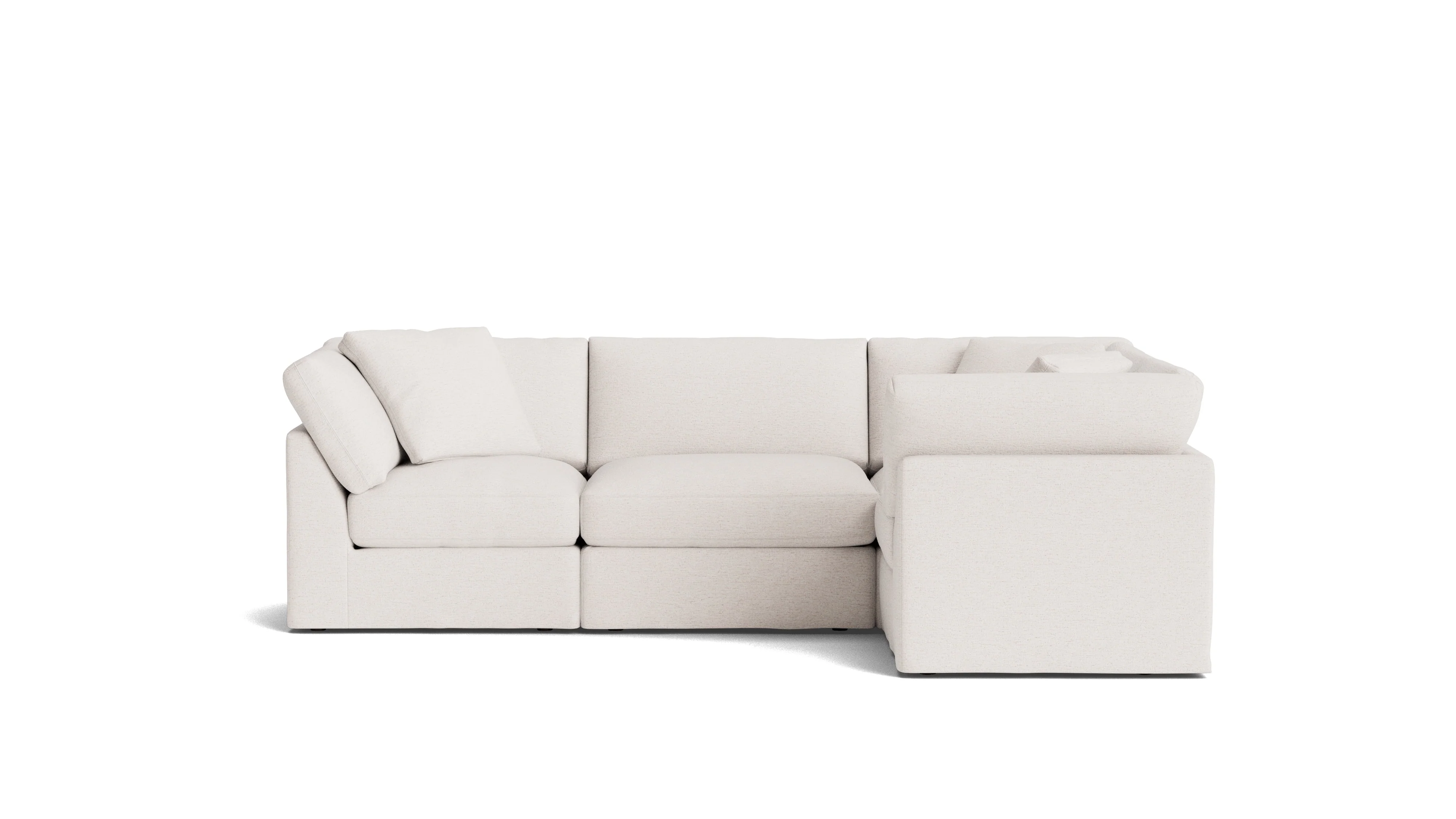 Get Together? 4-Piece Modular Sectional Closed, Standard, Nomad Snow