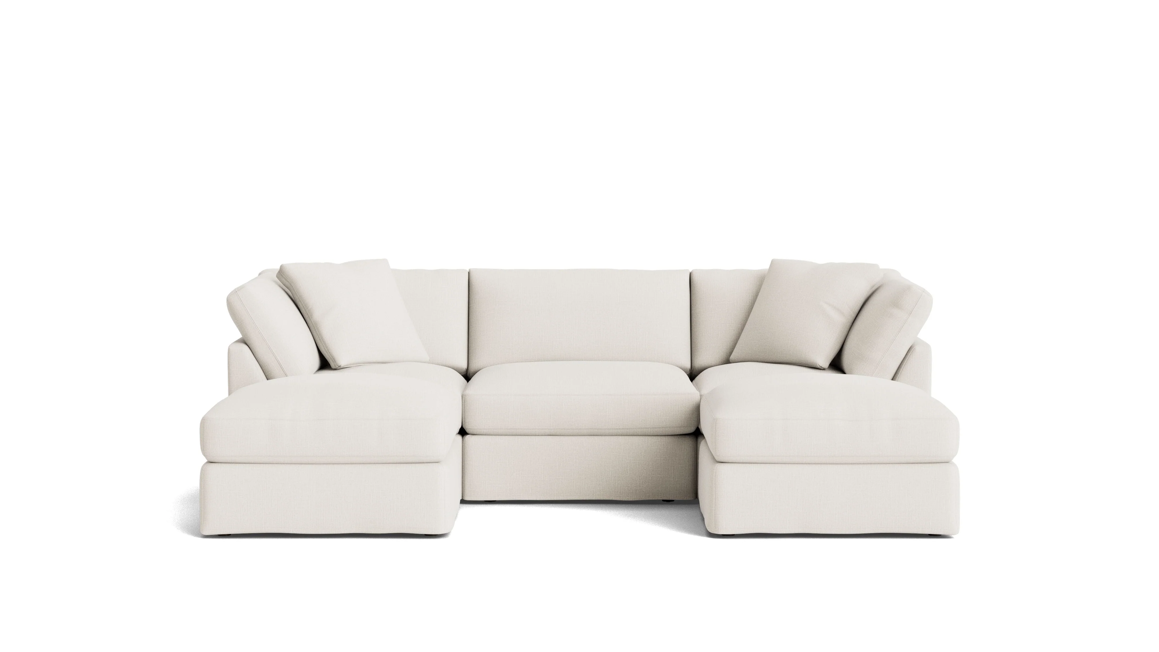 Get Together? 4-Piece Modular Sectional, Standard, Cream Linen