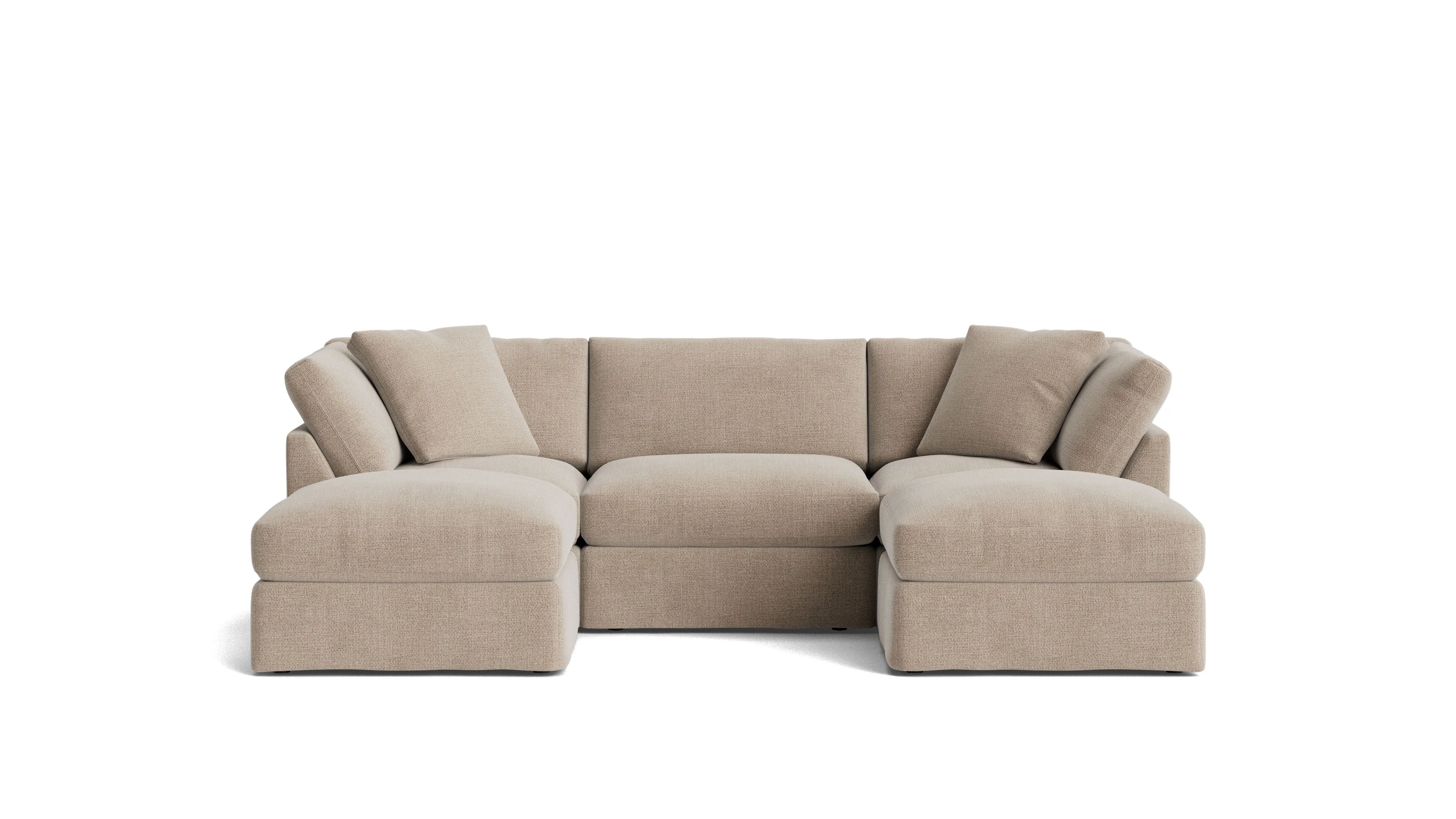 Get Together? 5-Piece Modular U-Shaped Sectional, Standard, Champagne